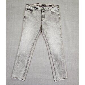 Refuel Jeans Men's W40 32L 40x32 Gray Tapered Leg Acid Washed Retro Streetwear